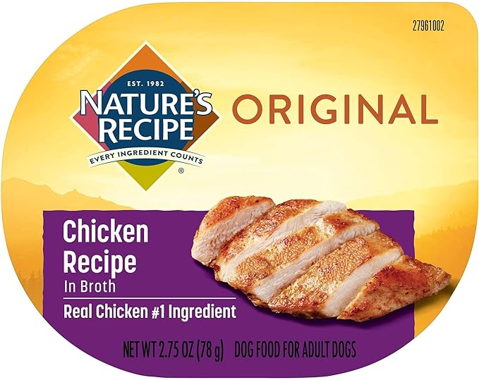 Nature's Recipe Wet Dog Food, Chicken in Broth Recipe 12 pk
